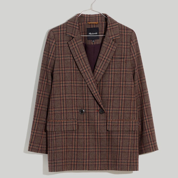 Madewell Jackets & Blazers - New MADEWELL Caldwell Double-Breasted Blazer in Hedden Plaid